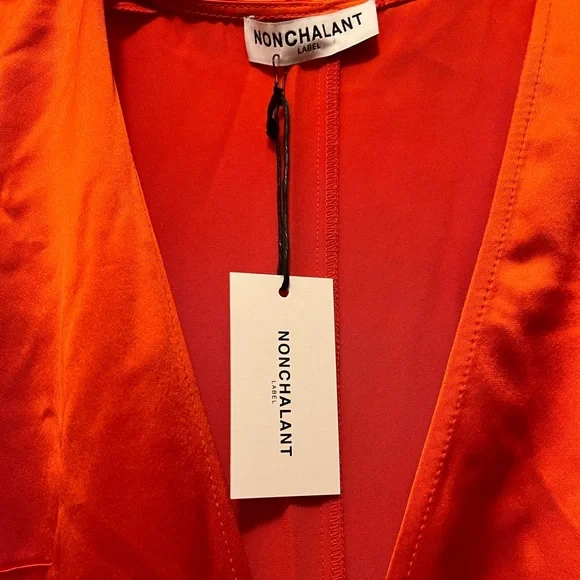 NWT Nonchalant Jana orange jumpsuit